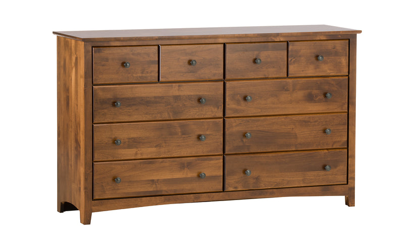 Shaker 10-Drawer Dresser